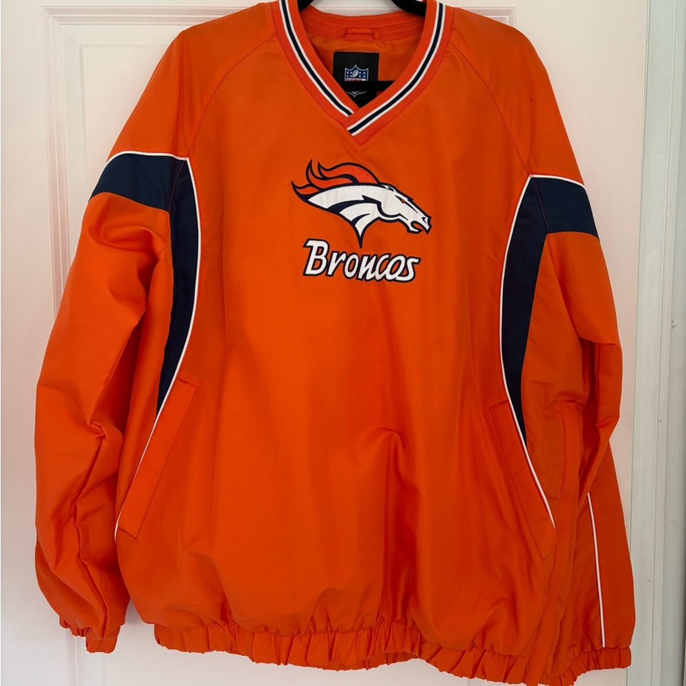NFL Orange Broncos windbreaker WORN ONCE